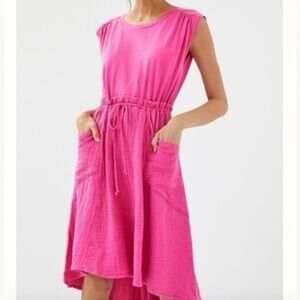 Daily Practice Anthropologie The Everyday Tee Dress Pink‎ Size Medium